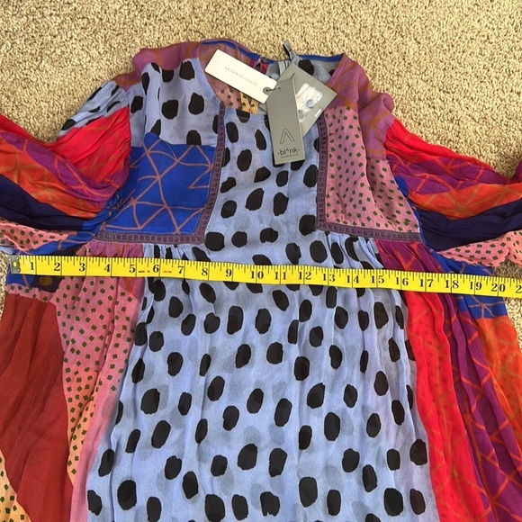 New! Bl^nK London for Anthropologie XS Miranda pesant blouse. - Picture 12 of 13